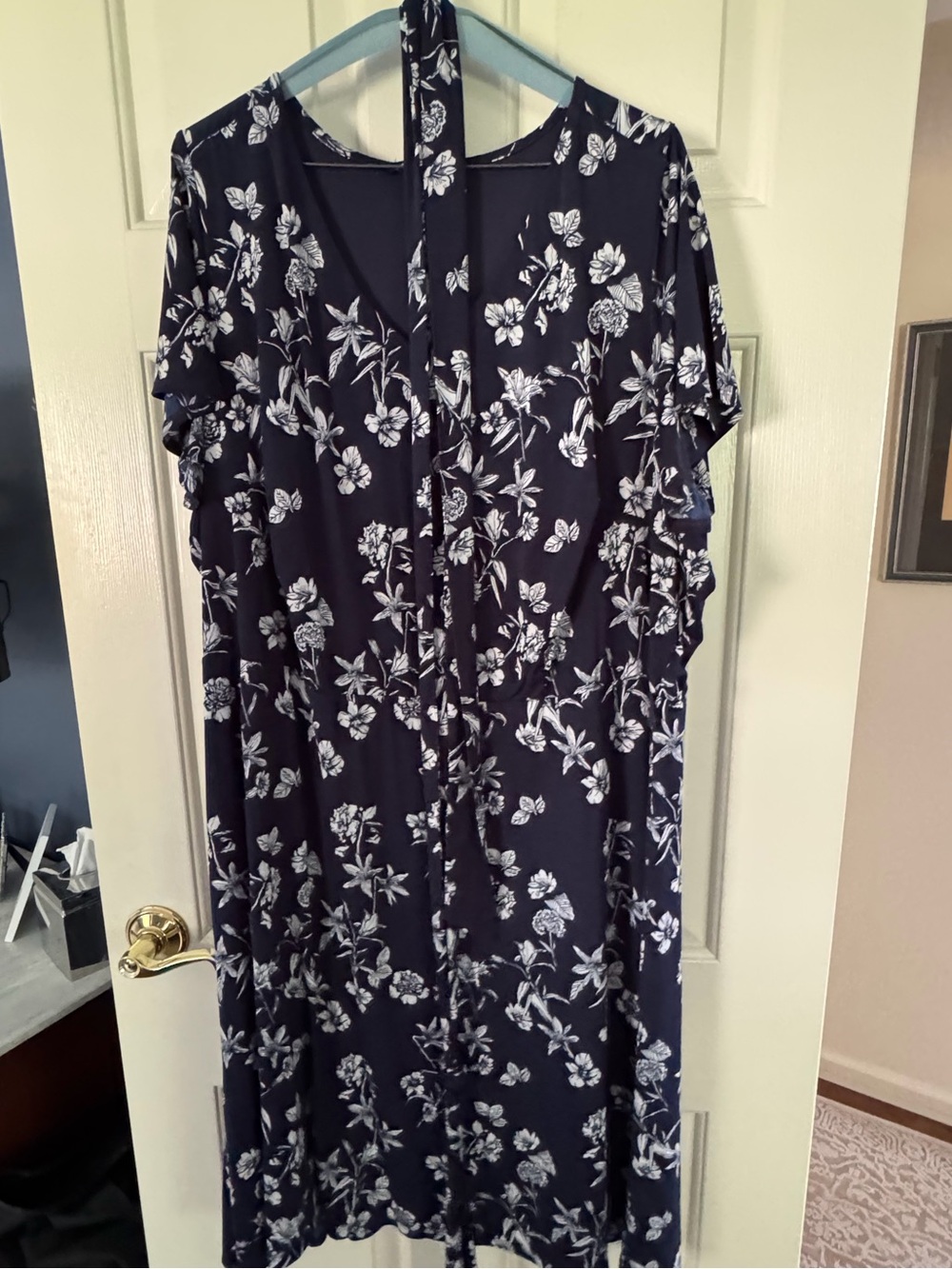 41 Hawthorn Navy Dress with White Label Detail